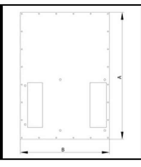 Triton 19&quot;zbh. Klimaeinheit, zbh. Zusatzblende, für X1/2, für RDE/RIE, B800/T 800mm quer montierbar, schwarz,