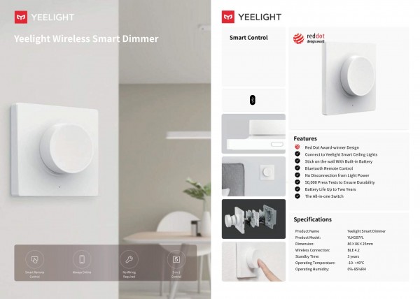 Yeelight Wireless Smart Dimmer ? LED Produkt