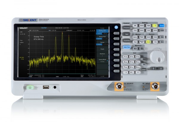 Siglent SSA3032X Plus Spektrumanalyzer / Das SSA3032X Plus ist ein leistungsstarker Spektrumanalyzer für die HF-Signal- und Netzwerkanalyse.