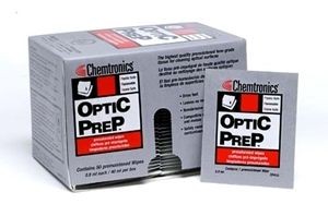 NetPeppers LWL Glasfaser, Reiningungstücher(vorbefeuchtete), Chemtronics Optic Prep Reinigungstücher - 50 Stück