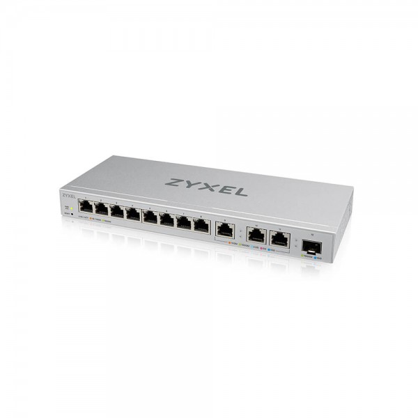 Zyxel Switch smart managed Layer2 12 Port • 8x 1 GbE • 3x 10 GbE • 1x SFP+ • Desktop • XGS1250-12 v2