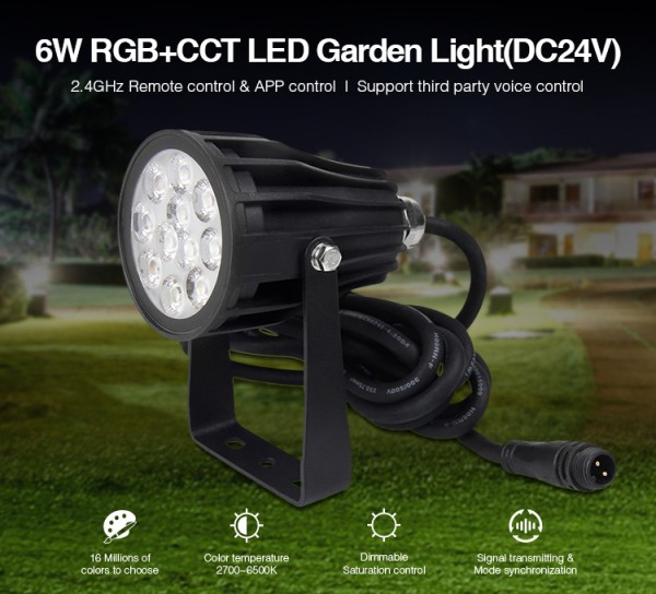 Synergy 21 LED garden lamp 6W RGB-WW with RF and WLAN IP65 *Milight/Miboxer*