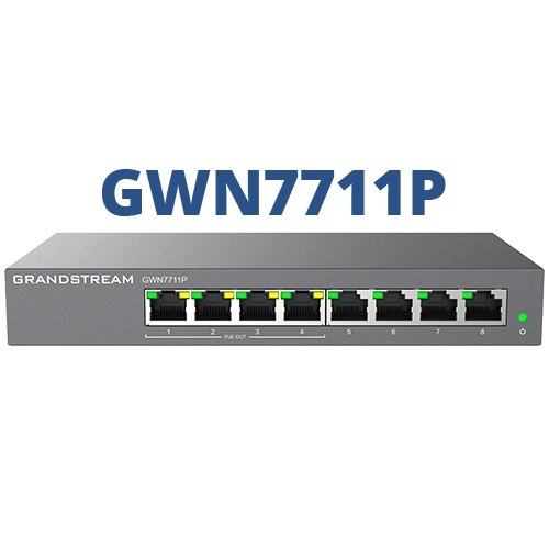Grandstream GWN7711P, 8 Port, Layer-2-Lite-verwaltete Netzwerk-Switches