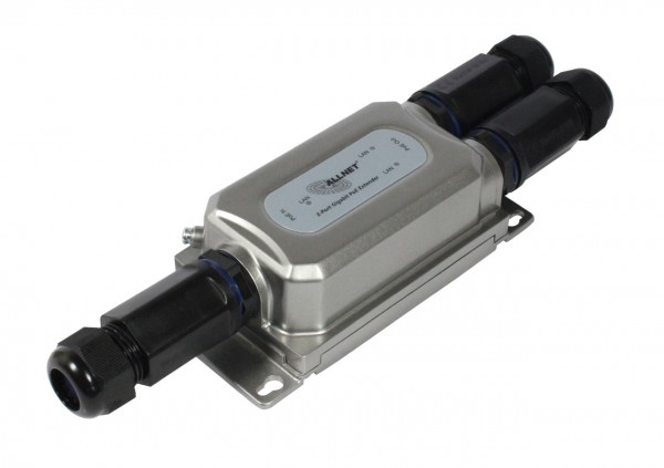 ALLNET PoE 2x Extender Repeater Outdoor Switch IP67