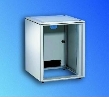 Vertiv(Knürr) Schrank Smaract 9HE,B600/T600,T-Nut,Lichtgrau, ohne Fronttür,