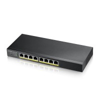 Zyxel Switch smart managed Layer2 8 Port • 8 x 1 GbE • PoE Budget 60 Watt • 8x PoE at • Desktop... Zyxel Switch smart managed Layer2 8 Port • 8 x 1 GbE • PoE Budget 60 Watt • 8x PoE at • Desktop • NebulaFlex • GS1915-8EP