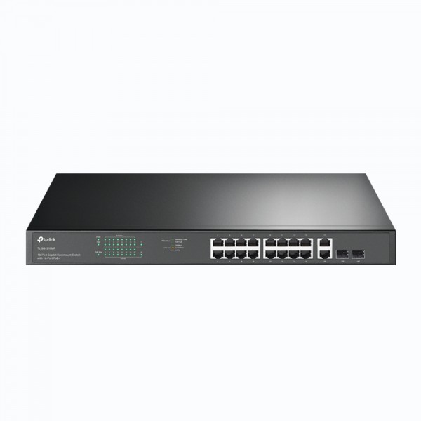 TP-Link - TL-SG1218MP - 18-Port Gigabit Rackmount Switch with 16-Port PoE+