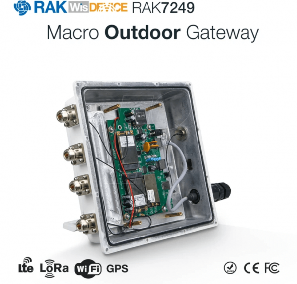 RAK Wireless · LoRa · WisGate Edge Max · DIY LoRaWan Outdoor Gateway · Bundle 4 · RAK7249-3X-14X · 16Ch / LTE / Backup Battery