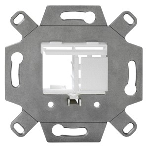 Rutenbeck Modulträger, UP, für 1-2 Module für TAE-Abdeckungen, reinweiß, Keystone, KMK-MA Up rw