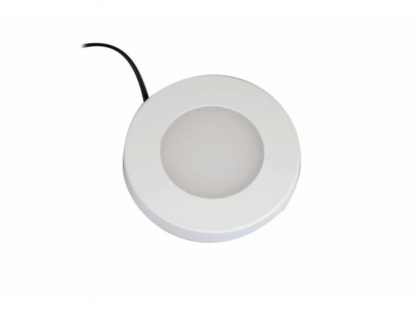 Synergy 21 Downlight Round / 4000K Weiß / 12V / 76Ø x 10mm Möbelleuchte mit AMP Stecker