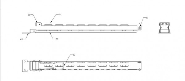 Vertiv(Knürr) zub.Kabelgelenkträger, Glenkkabelführung 2-teilig kpl.