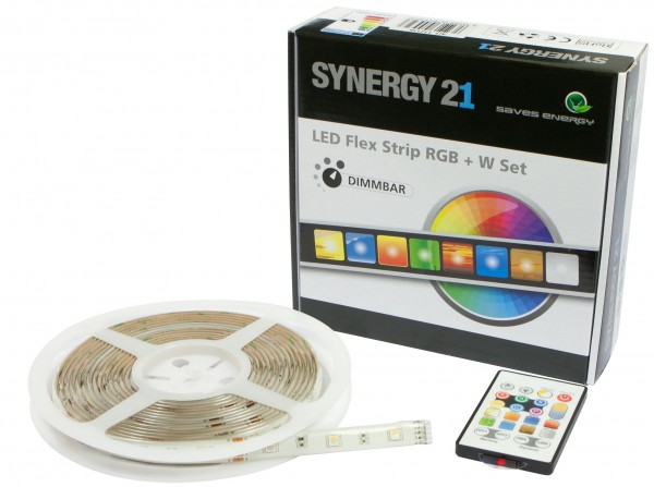 Synergy 21 LED Flex Strip 30 RGB-W DC12V KOMPLETT Set V2