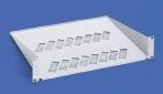 Vertiv(Knürr) Schrank gzub.Zwischenboden, 380mm, Frontmontage, 2HE ,Lichtgrau,