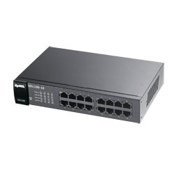 Zyxel Switch unmanaged Layer2 16 Port Â• 16x 1 GbE Â• 19&quot; Â• Lüfterlos Â• GS1100-16 V3