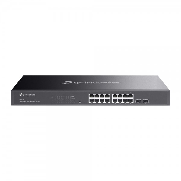 TP-Link Switch smart managed Layer2 16Port • 2x SFP • Lüfterlos, Omada • SG2218