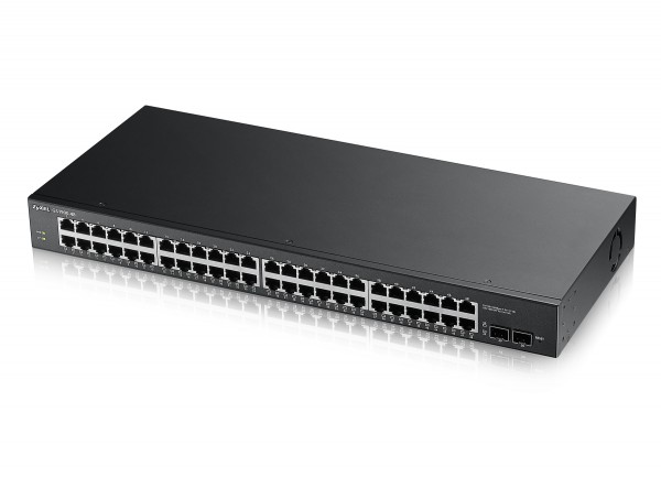 Zyxel Switch smart managed Layer2 50 Port • 48x 1 GbE • 2x SFP • 19&quot; • GS1900-48 V2