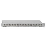 Rutenbeck Patch Panel, 19", CAT6A, 24xRJ45, Lichtgrau, PP-Cat.6A iso-24/1,