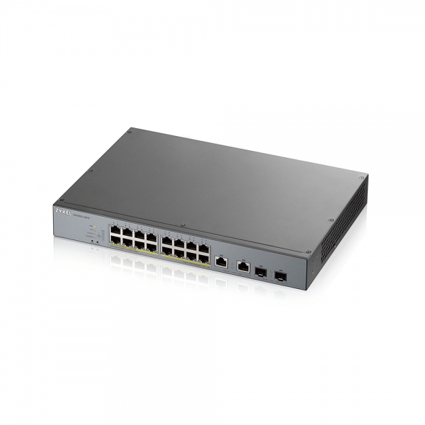 Zyxel Switch GS1350-18HP, 18x Gigabit PoE Ports, managed CCTV, long range, 250W