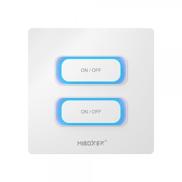 Synergy 21 LED Fernbedienung 2 Gang Smart Switch Wifi + 2,4GHz Bewegungssensor + Dimm *Milight/Miboxer* (w)