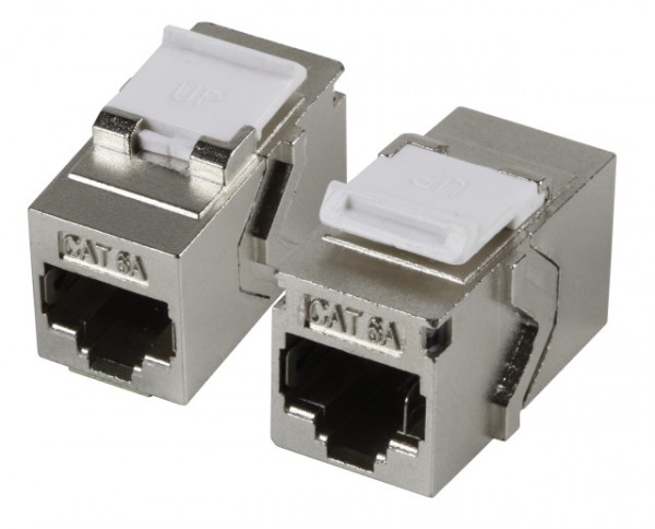 Keystone, Modul, TP/TP-Buchse/Buchse(RJ45,Kupplung); CAT6A, 500MHz,