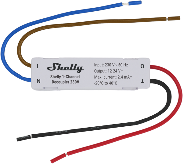 Shelly · Unterputz Zubehör · &quot;1-Channel Decoupler 230V&quot;
