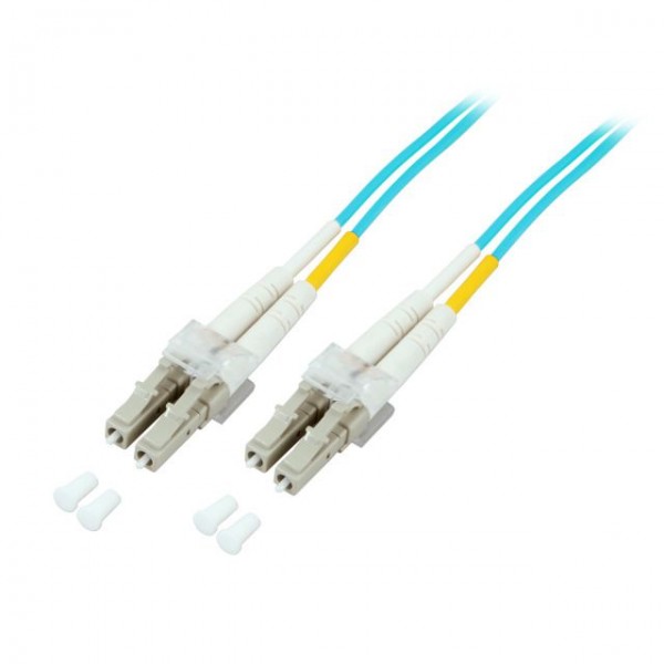 LWL-2-Faser-Patchk. 0,5mtr.LC-LC, 50/125um,OM3, 2mm,