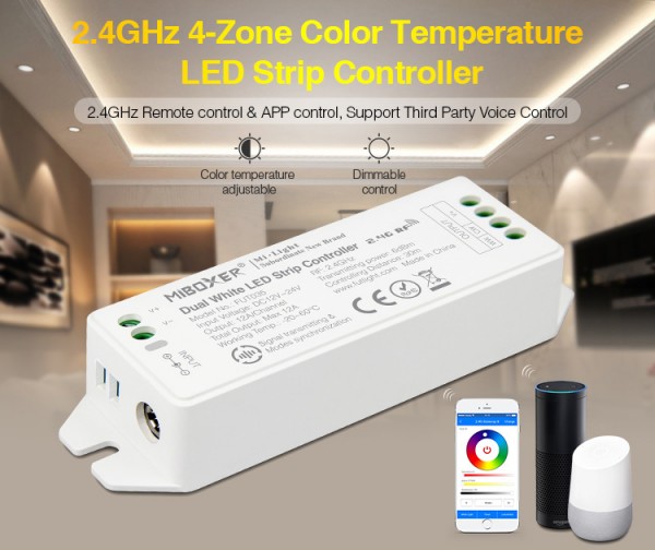 Synergy 21 LED controller dual white (CCT) DC12/24V 4 zones *Milight/Miboxer*