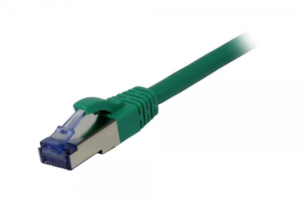 Patchkabel RJ45, CAT6A 500Mhz, 20m, grün, S-STP(S/FTP), Komponent getestet(GHMT certified), AWG26, Synergy 21