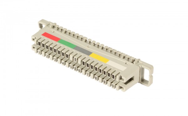 LSA+ TK LSA Anschlussleiste 2/10 zu 10 DA, für Montagewanne, *ohne Farbcode*