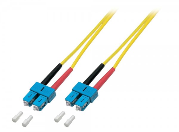 LWL-2-Faser-Patchk. 0,5mtr.SC-SC, 9/125um, OS2, AD=3mm