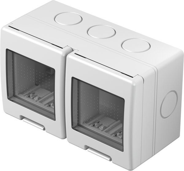 TEM Series Module surface-mounted housing IP55 BOX NO CUBOIP55 2x2M PW