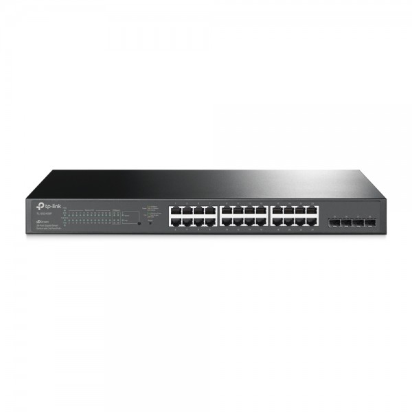 TP-Link Switch full managed Layer2+ 28 Port Â• 24x 1 GbE Â• 4x SFP Â• PoE Budget 192 Watt Â• 24x PoE at Â• 2x SFP Â• 19? Â• Omada Â• SG2428P