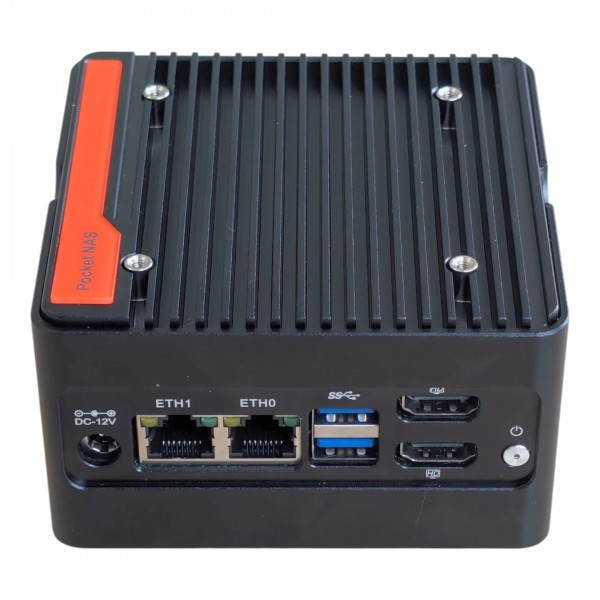 ALLNET Mini PC NAS-N355, Windows 11 Pro pre-installed, 16GB Ram, 256GB SSD, Wifi 7, 2x USB 3.2, 2xHD out, 4x M.2 NVME