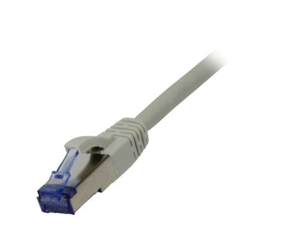 Patchkabel RJ45, CAT6A 500Mhz, 40m, grau, S-STP(S/FTP), AWG26, LSZH, Synergy 21