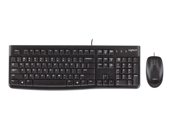 Logitech Set - MK120 Corded Keyboard and Mouse Combo