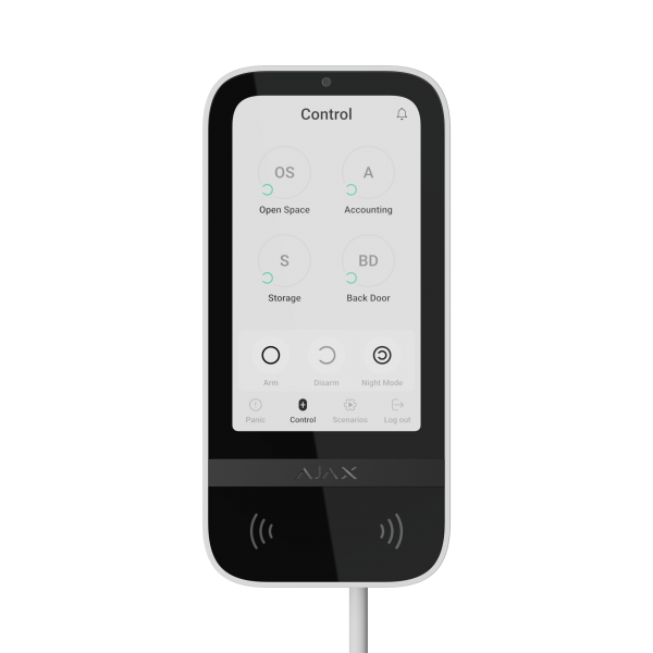 Ajax Alarmanlage KeyPad TouchScreen Fibra *weiß*