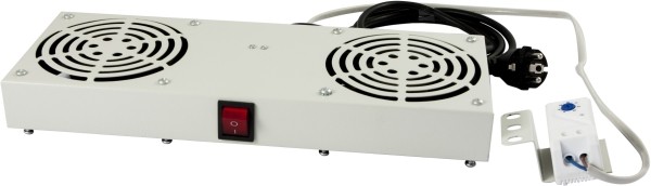 ALLNET 19&quot;Wandgehäuse, zbh. Lüftereinheit, Lichtgrau, für SM