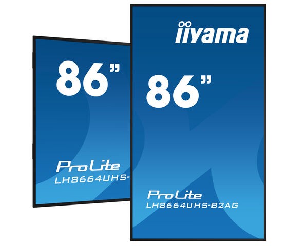 TFT 85,6"/217cm iiyama ProLite LH8664UHS 24/7 *schwarz* 16:9