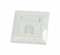 Preview: Dosen TP,AP(IP66),1-fach(Eckiger Außenrahmen),CAT6A, Keystone Slim-line mit Kabelklemme, Reinweiss, Synergy 21, Preview: Dosen TP,AP(IP66),1-fach(Eckiger Außenrahmen),CAT6A, Keystone Slim-line mit Kabelklemme, Reinweiss, Synergy 21,