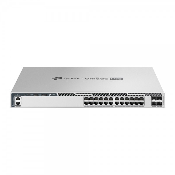 Omada PRO full managed Layer 3 Switch • 28 Port • 24x 2.5GbE, 4x SFP28 • PoE Budget 1440W • 24x PoE at/bt • Omada PRO • S6500-24MPP4Y