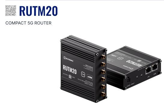 Teltonika · Router · RUTM20 · Kompakter 5G Router
