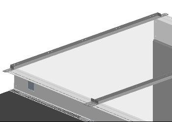 Knürr(Vertiv) SmartAisle Endtrennleiste GB1200 (Paar), LIchtgrau,
