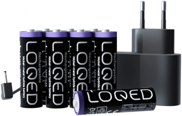 Shelly · "LOQED Power Kit" · Erweiterung für Smartes Türschloss · 8x Akkus enthalten