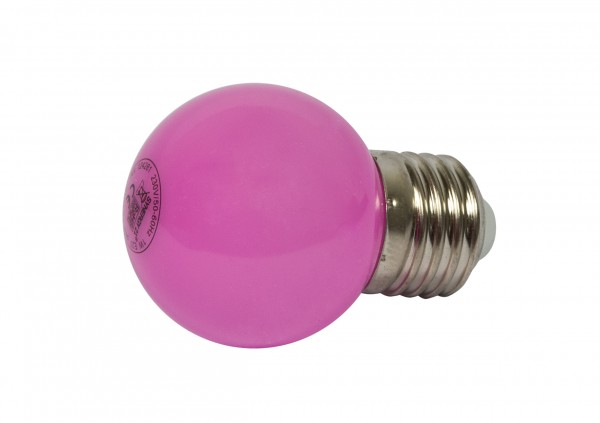 Synergy 21 LED Retrofit E27 mini globe G45 pink 1 Watt for light chain