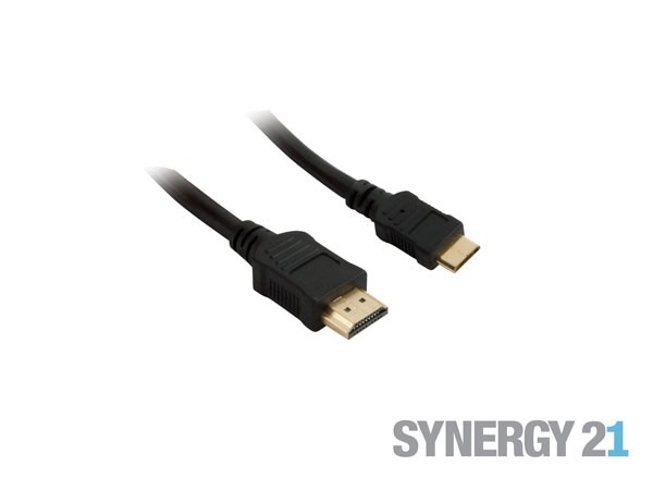 Kabel Video HDMI 1.4 => HDMI-mini, ST/ST, 2m, Ultra HD 4K*2K 3840*2160@30hz 4:4:4 8bit, Synergy21,