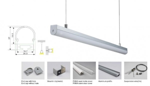 Synergy 21 LED U-profile 200cm, ALU027