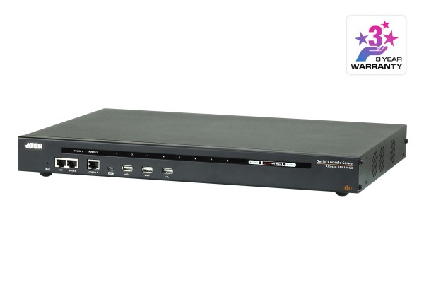 Aten Serial-Switch 8-fach , LAN(IP), mit Dual-Strom/LAN