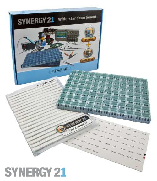 Synergy 21 resistor assortment E12 wirewound resistors 5% SET