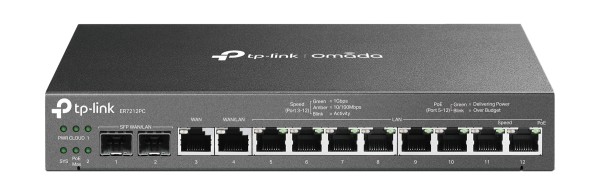 TP-Link - ER7212 - Omada Gigabit VPN Router with PoE+ Ports and Controller Ability