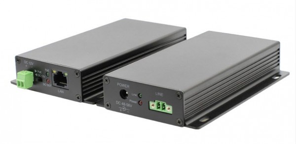 ALLNET Media Converter Network &amp; PoE over 2 Wire Set AT